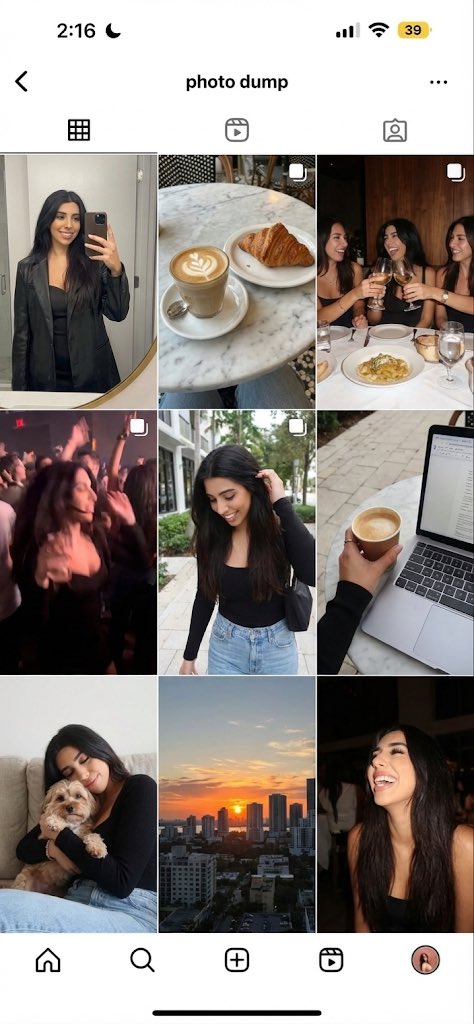 9-image Instagram-style weekend photo dump